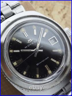 Vintage Movado Stardiver Super Sub-sea Watch 16016 Original Band Parts/repair