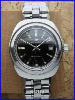 Vintage Movado Stardiver Super Sub-sea Watch 16016 Original Band Parts/repair