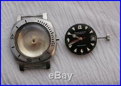 Vintage NIVADA GRENCHEN Depthmaster Automatic Pacman Parts or Repair