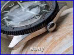 Vintage North Star 20 ATM French Diver withParrenin 60G Mvmt, Runs FOR PARTS/REPAIR