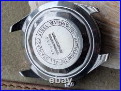 Vintage North Star 20 ATM French Diver withParrenin 60G Mvmt, Runs FOR PARTS/REPAIR