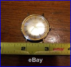 Vintage OMEGA Seamaster Swiss Automatic 14k Solid Gold Case for Parts or Repair
