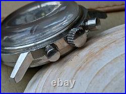Vintage Ollech & Wajs Selectron Chronograph withDivers Case, Runs FOR PARTS/REPAIR
