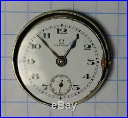 Vintage Omega Enamel Dial Watch For Parts / Repair Or Nostalgia