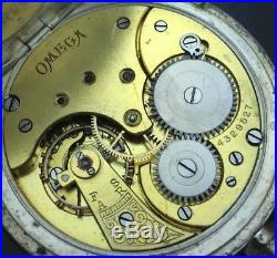 Vintage Omega Pocket Watch-grand Prix Paris 1900 0.800 Silver, For Parts Repair