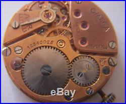 Vintage Omega movement Cal 265 & dial for repair or parts balance broken