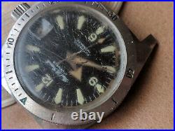 Vintage Paul Le Grande'DEEPDIVER' Watch withDamaged Dial, Runs FOR PARTS/REPAIR