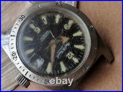 Vintage Paul Le Grande'DEEPDIVER' Watch withDamaged Dial, Runs FOR PARTS/REPAIR