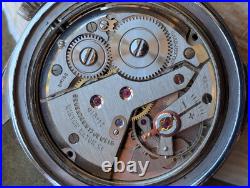 Vintage Perlow Winton All SS Skin Diver withPatina, Cal. 613 Mvmt FOR PARTS/REPAIR