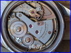 Vintage Perlow Winton All SS Skin Diver withPatina, Cal. 613 Mvmt FOR PARTS/REPAIR