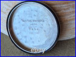 Vintage Perlow Winton All SS Skin Diver withPatina, Cal. 613 Mvmt FOR PARTS/REPAIR