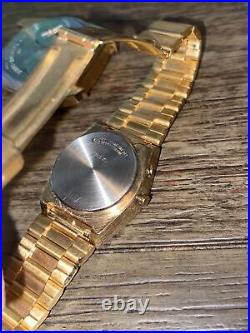Vintage Phasar 1000 Sears Roebuck Co. LED Gold tone Steel Watch, Parts or Repair