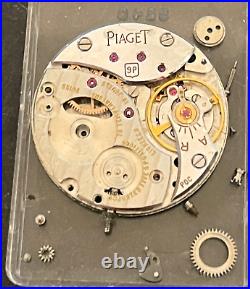 Vintage Piaget Cal 9P Watch Movement Parts/Repair 18j Swiss