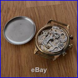 Vintage Pierce Chronograph Watch Running Loose Stem Parts Repairs Spares