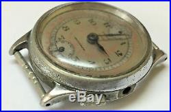 Vintage Pierce Single Button Chronograph Watch for Parts or Repair