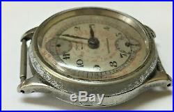 Vintage Pierce Single Button Chronograph Watch for Parts or Repair