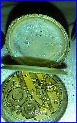 Vintage Pocket Watch Lot of 4 Parts or Repair Hamilton Clinton