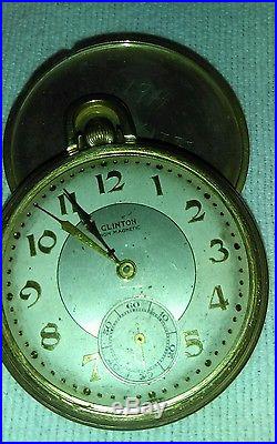 Vintage Pocket Watch Lot of 4 Parts or Repair Hamilton Clinton