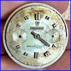 Vintage Progress Wakmann Chronograph with Landeron 248 movement FOR PARTS REPAIR Vintage Progress Wakmann Chronograph with Landeron 248 movement FOR PARTS REPAIR