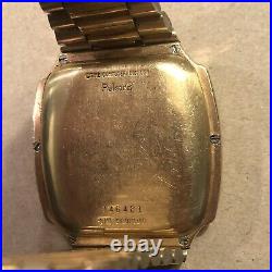 Vintage Pulsar LED Computer Calculator Watch 14k Gold Filled, Parts/Repair