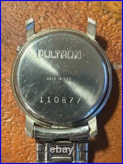 Vintage Pultron LED Watch Made in USA Rare Digital Watch For Repair / Part