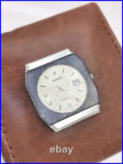 Vintage Rado Watch Co Swiss Diastar Diamond Quartz Watch Repair or Parts