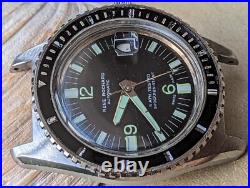 Vintage Rene Rochard 5 ATM Diver Watch withMassive Case, Runs FOR PARTS/REPAIR