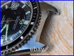 Vintage Rene Rochard 5 ATM Diver Watch withMassive Case, Runs FOR PARTS/REPAIR