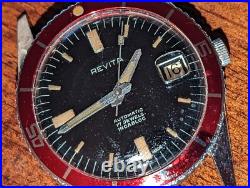 Vintage Revita 20 ATM All SS Diver Watch withPatina, Runs Strong FOR PARTS/REPAIR Vintage Revita 20 ATM All SS Diver Watch withPatina, Runs Strong FOR PARTS/REPAIR