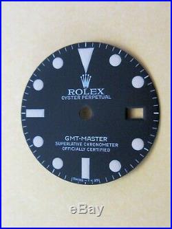 Vintage Rolex #1675 GMT-MASTER Long E Matte Black Repaired Dial