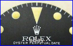 Vintage Rolex #1680 RED Submariner TIFFANY Matte Black Repaired Dial