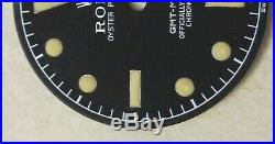 Vintage Rolex #6542 GMT Matte Black Repaired Dial