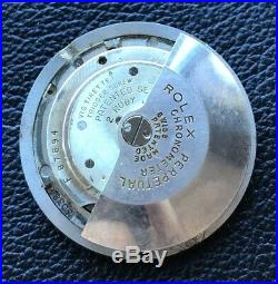 Vintage Rolex Submariner Turnograph Movement A260 645 6202 6204 6205 Part Repair
