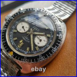 Vintage Rotary 20 ATM Divers Chronograph withAll SS Case, Runs FOR PARTS/REPAIR