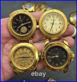 Vintage Russian & Belarus Mechanical Watches Lot 14 pcs, For Parts/Repair