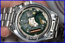 Vintage SEIKO 7546 Stainless Steel Quartz Men's Diver Watch -For Repair /Parts