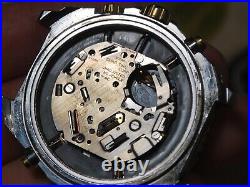 Vintage SEIKO 7T32 Quartz Chronograph Men's Diver Watch -For Repair /Parts