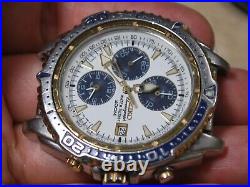 Vintage SEIKO 7T32 Quartz Chronograph Men's Diver Watch -For Repair /Parts
