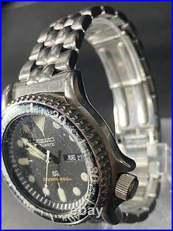 Vintage SEIKO DIVER'S 200m wristwatch for parts or repair