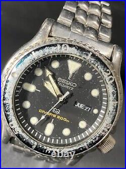 Vintage SEIKO DIVER'S 200m wristwatch for parts or repair