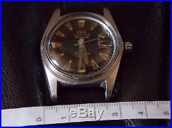 Vintage SWISS made TECHNOS Sky Diver 30JEWELS 2472 NON WORKING PARTS OR REPAIR