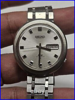 Vintage Seiko Automatic 5 Dx 27 Jewels Men Watch 862005 For Parts Or Repair C7