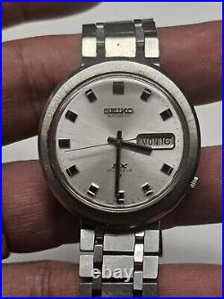 Vintage Seiko Automatic 5 Dx 27 Jewels Men Watch 862005 For Parts Or Repair C7