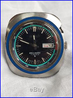 Vintage Seiko Bellmatic 17 Jewels Automatic Blue Watch 4006-6027 PARTS REPAIR