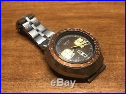 Vintage Seiko Brown Bullhead 6138-0040 Chronograph Mens Watch Parts Repairs