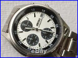 Vintage Seiko Chronograph Panda V657-7100 Quartz Watch Parts or Repair