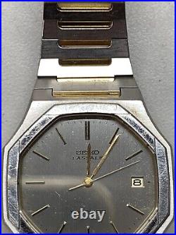 Vintage Seiko Lassale Twin Quartz Watch 9442-5019 Untested For Parts Or Repair