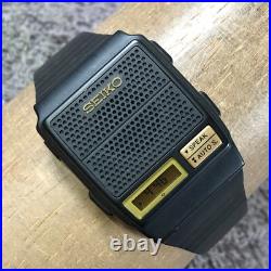 Vintage Seiko Men A966-4010 Black Tone Digital For Watch Parts Or Repair Only