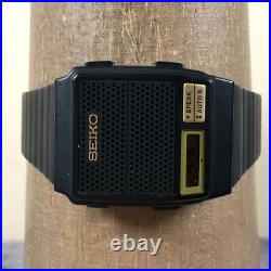 Vintage Seiko Men A966-4010 Black Tone Digital For Watch Parts Or Repair Only