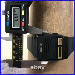 Vintage Seiko Men A966-4010 Black Tone Digital For Watch Parts Or Repair Only